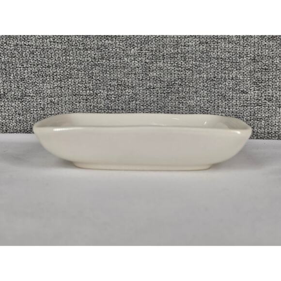 RAE DUNN GLAMOUR RED LIPSTICK TRAY CERAMIC SOAP DISH TRINKET PLATE - Picture 3 of 6